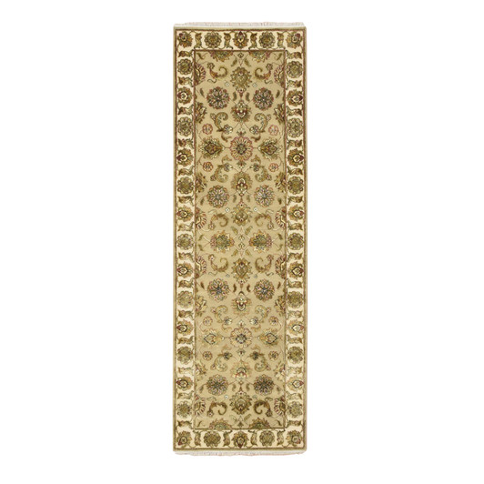 Rajasthan Wool & Silk Hand Knotted Rug Brown 2.6x7.11 -O075615