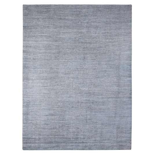 Modern and Contemporary Wool Hand Knotted Rug Grey 8.6x11.5 -O020141