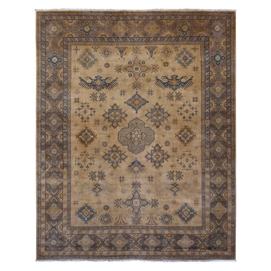 Kazak Wool Hand Knotted Rug Brown 8.0x9.10 -O020400