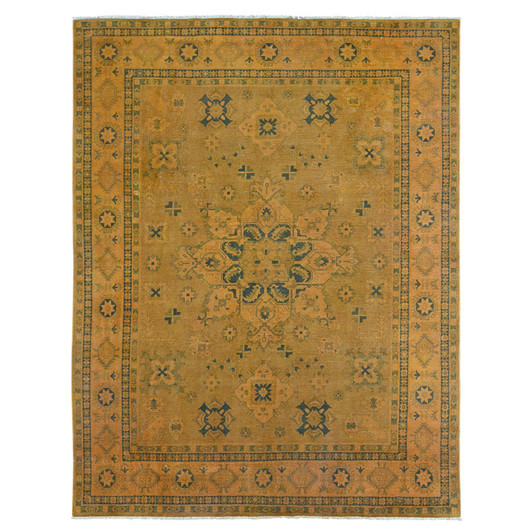 Kazak Wool Hand Knotted Rug Brown 7.8x9.10 -O020402