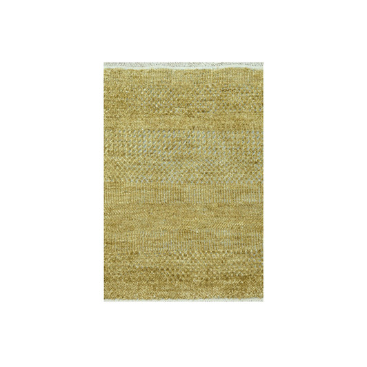 Modern and Contemporary Wool & Silk Hand Knotted Rug Brown 2.0x2.0 -O076354