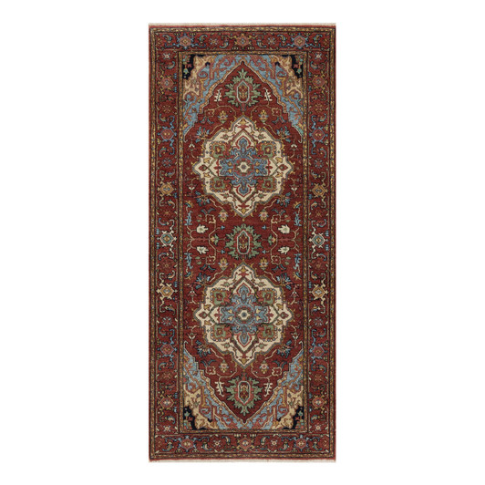 Heriz Wool Hand Knotted Rug Red 2.8x3.3 -O091375