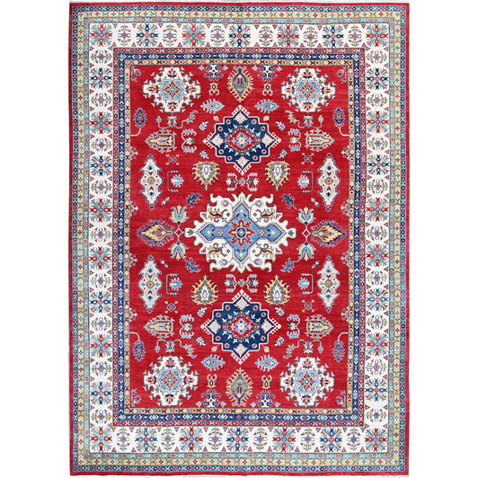 Kazak Wool Hand Knotted Rug Red 9.9x13.11 -O0529