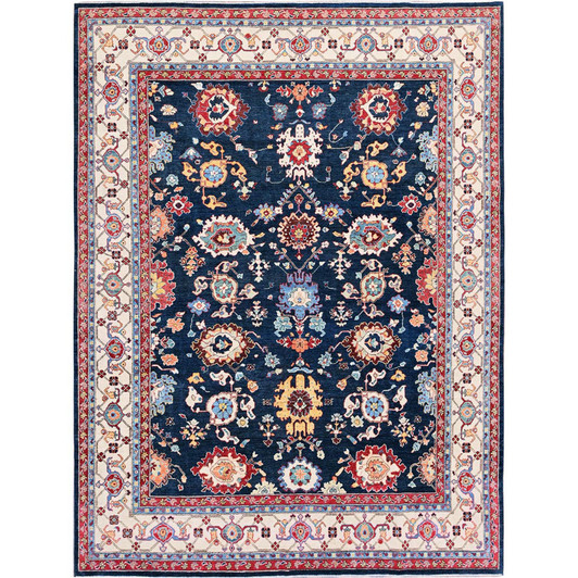 Kazak Wool Hand Knotted Rug Blue 8.10x11.9 -O0320