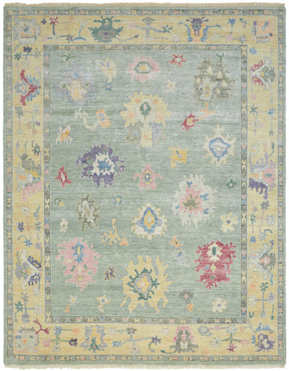 Transitional Hand Knotted Rug Wool & Silk - KAA9020