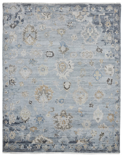 Transitional Hand Knotted Rug Wool & Silk - KAM10000