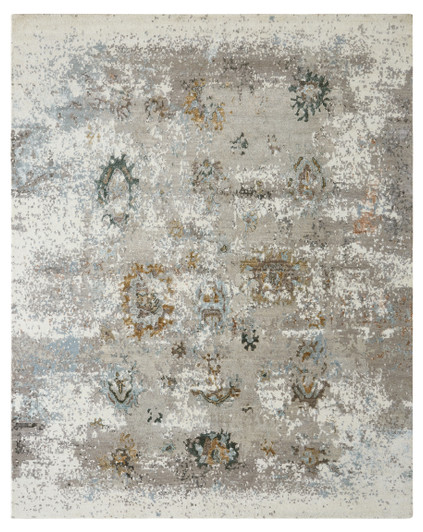 Transitional Hand Knotted Rug Wool & Silk - KKD11470