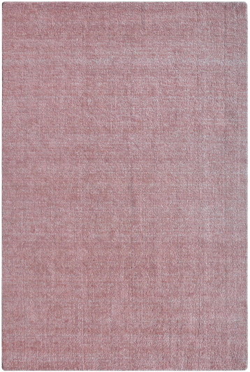 Loom Collection, Textured Solid Color Pink, Nz Wool Handknotted Rug 6'01" X 8'11" -Art94877