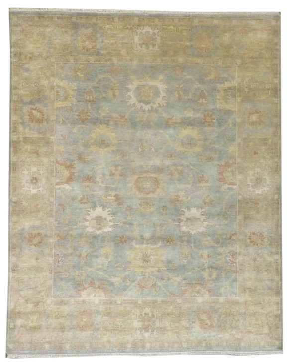 Turk Oushak Natural-dye 8'0"x10'0" Hand-knotted Rug -w1005