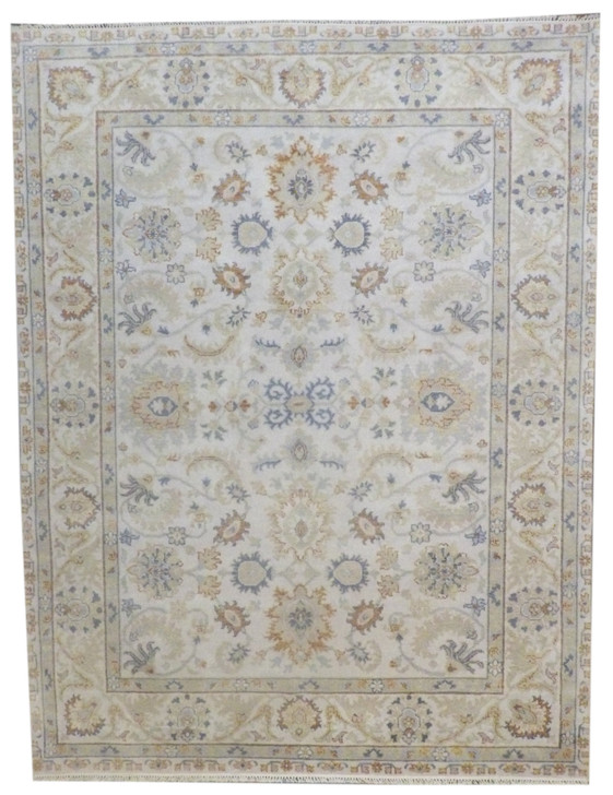 Turk Oushak Natural-dye 8'0"x10'0" Hand-knotted Rug -w1015