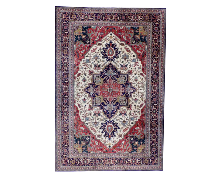 Fine Persian Tabriz 12 x 18 Hand knotted Rug - w1148
