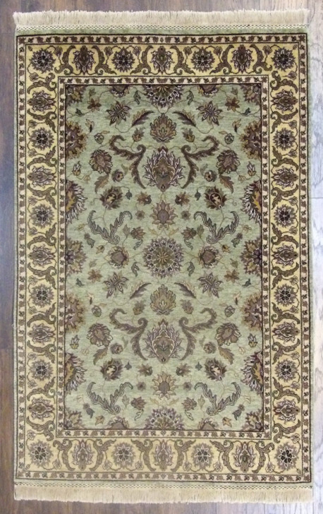 Fine Persian Kashan Tie Dye 4'0x6'0" Hand-knotted Rug -w664