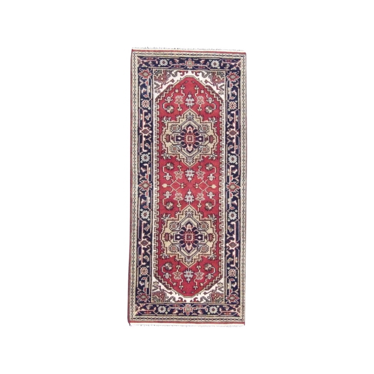 Persian Heriz 2'6" x 6'0'' Hand-knotted Rug - w230