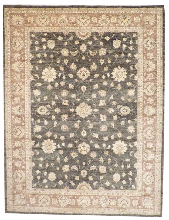 Oushak Chobie Natural-dye 9'0"x12'0" Hand-knotted Rug -w288