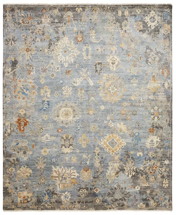 Hand Knotted Wool & Silk Transitional Rug KAK4200