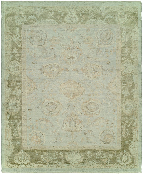 Hand Knotted Wool Oushak Rug KKZ1200