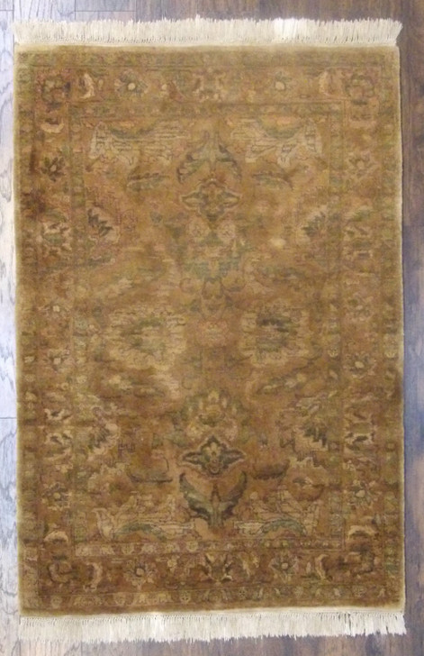 Jaipur Kashan Antique Wash 4'0" x 6'0" Hand-knotted Rug - w650