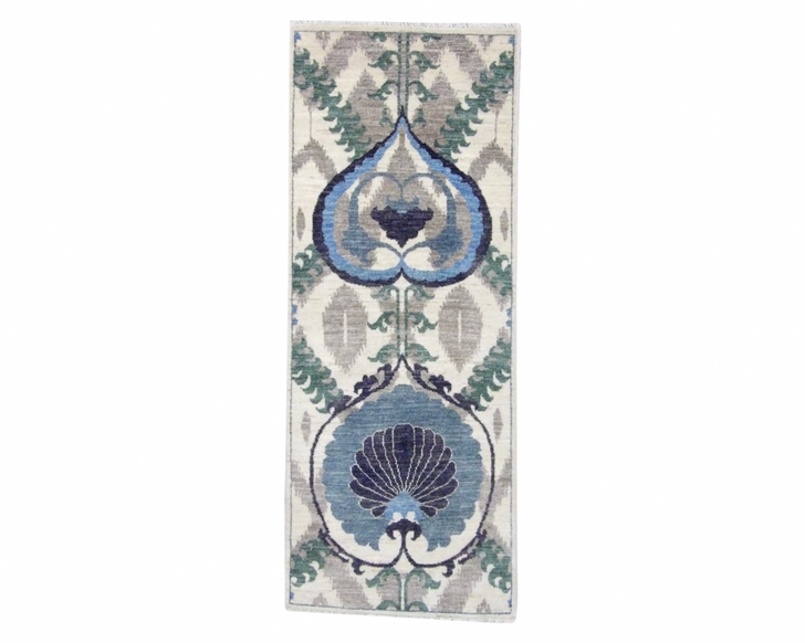 Mamluk Design 2'6" x 6'0'' Hand-knotted Rug - w212