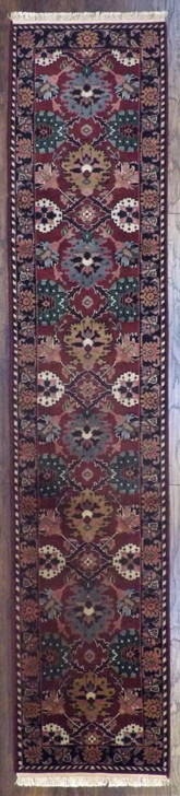 Turkish Weave Ziegler 2'6"x12'0" Hand-knotted Rug -w692