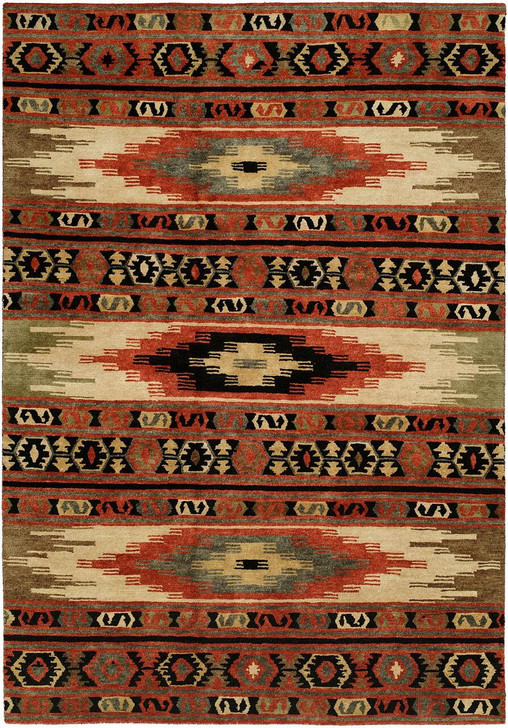 Hand Knotted Wool Southwest/Tribal Rug KMV6950