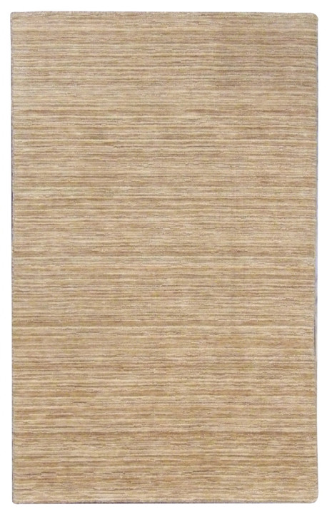 Modern Loom-Knotted 3'0"x5'0" Loom-knotted Rug -w183