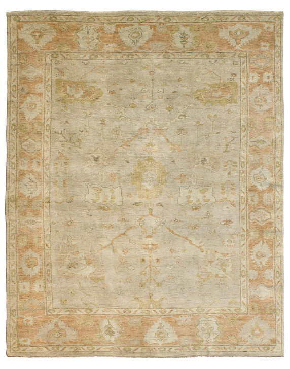 Hand Knotted Wool Oushak Rug KKZ1270