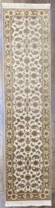 Fine Persian Kashan Tie Dye 2'6"x10'0" Hand-knotted Rug -w604