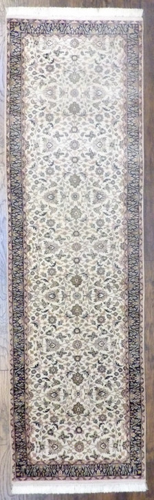 Fine Persian Kashan 2'6"x10'0" Hand-knotted Rug -w11216