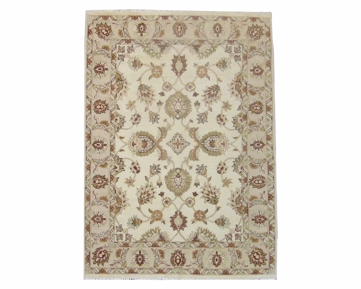 Agra Ziegler Kashan Hand knotted Wool Rug 5'0" X 7'0" - w796