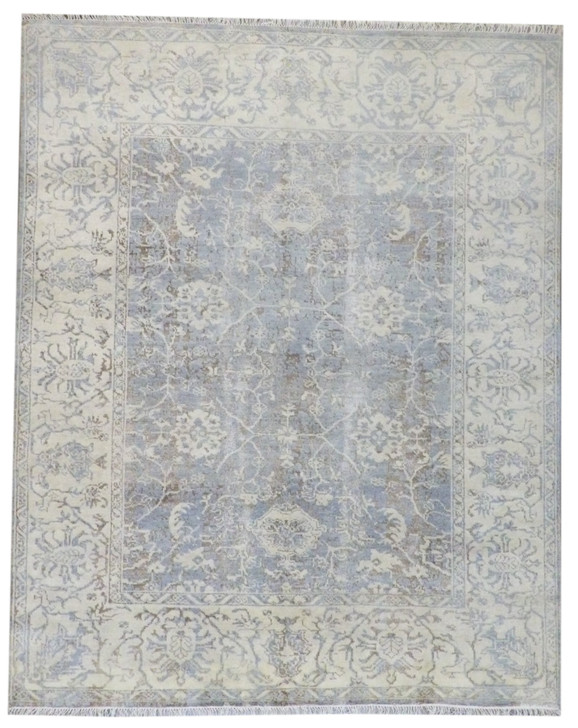 Turk Oushak Natural-dye 8'0"x10'0" Hand-knotted Rug -w11166