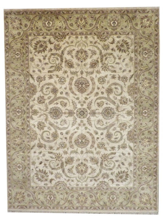 Fine Kashan Tie Dye 9'0"x12'0" Hand-knotted Rug -w297