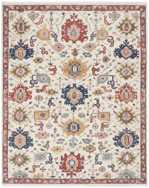 Hand Knotted Wool Oushak Rug KKN1950