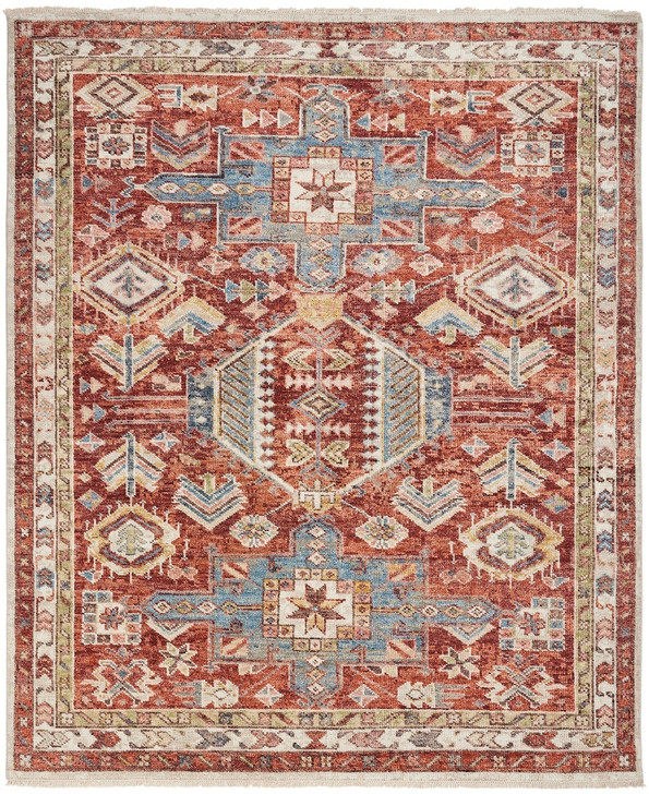 Knotted Wool Southwest/Tribal Rug KCN2860