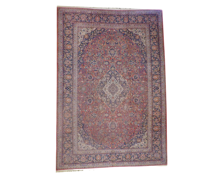 Fine Antique Persian Tabriz 12 x 18 Hand knotted Rug - w1133