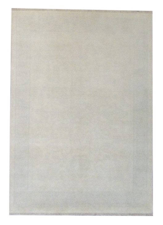 Oushak Silky White Wash 5'0"x8'0" Hand-knotted Rug -W753