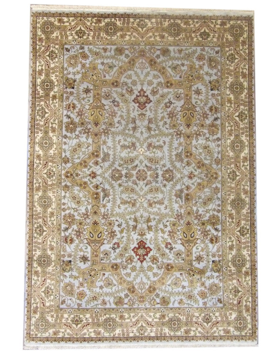 Fine Persian Haji Jalili Hand knotted Wool Rug 5'7" x 8'0" - W11250