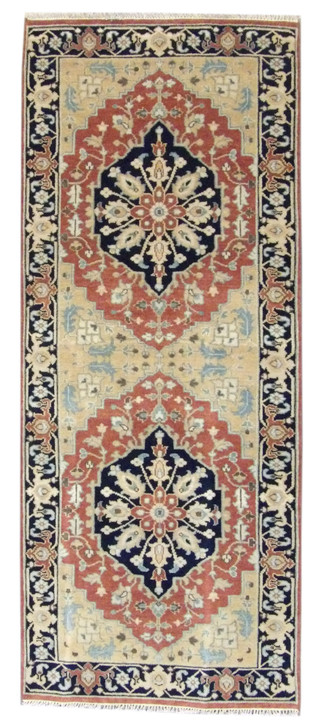 Persian Tribal Sherapi 4'0"x10'0" Hand-knotted Rug -W11276