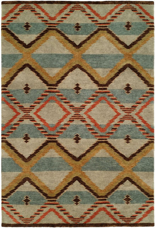 Hand Knotted Wool Southwest/Tribal Rug KMV6910