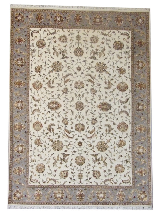 Fine Persian Kashan 5'0"x8'0" Hand-knotted Rug -W11021