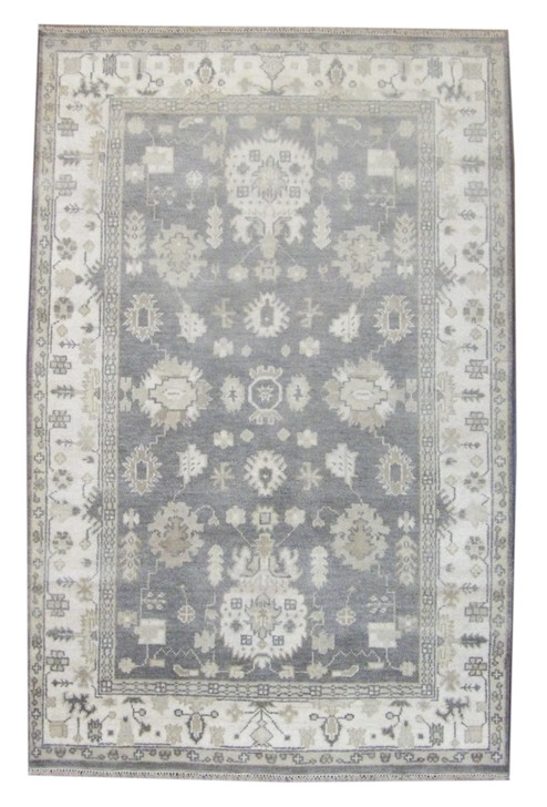 Turk Oushak Natural-dye 5'0"x8'0" Hand-knotted Rug -W789