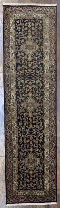 Fine Persian Tabriz 2'6"x10'0" Hand-knotted Rug -w597