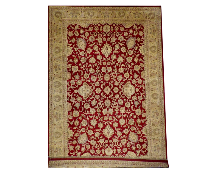 Agra Ziegler Antique Wash Hand knotted Wool Rug 13'11" x 20'5" - w1145