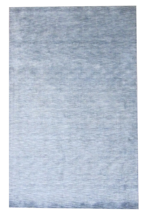 Contemporary Silky Plain Tie Dye Design Hand-Loom 5'0"x8'0" Hand-loom Rug -W11087