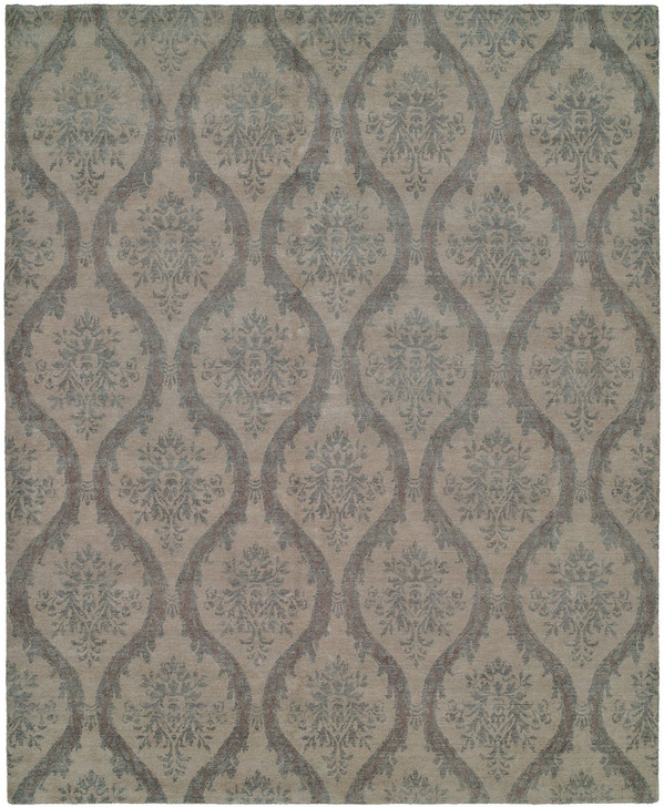 Hand Knotted Wool Ikat Rug KRM7410
