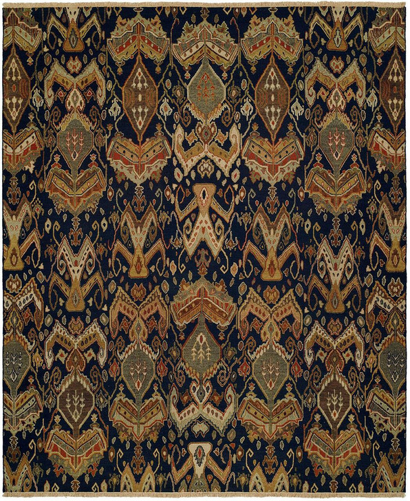 Hand Knotted Wool Ikat Rug KCP8240