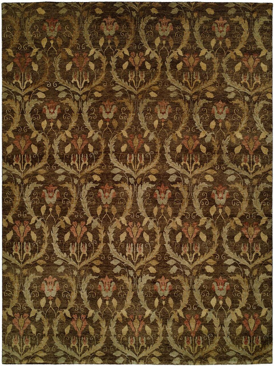 Hand Knotted Wool Ikat Rug KRM7200