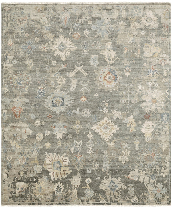 Hand Knotted Wool & Silk Transitional Rug KAK4280