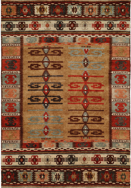 Hand Knotted Wool Southwest/Tribal Rug KMV7000