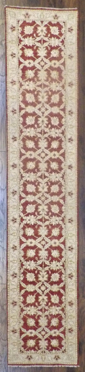 Turk Oushak Stone Wash 2'6"x12'0" Hand-knotted Rug -w682