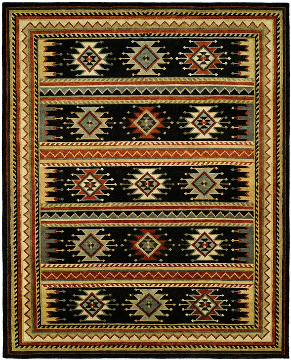 Hand Knotted Wool Southwest/Tribal Rug KMV7040